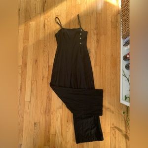 Urban Outfitters One Piece Pant linen Jumpsuit with Adjustable Strap Wide Leg